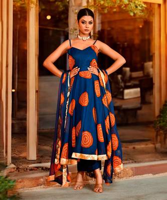 Shriji  chiffon suit set 1