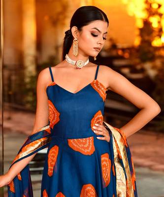 Shriji  chiffon suit set 2