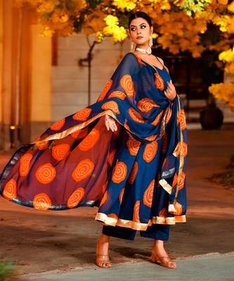 Shriji  chiffon suit set 3
