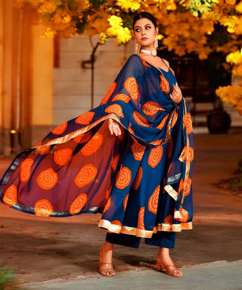 Shriji  chiffon suit set