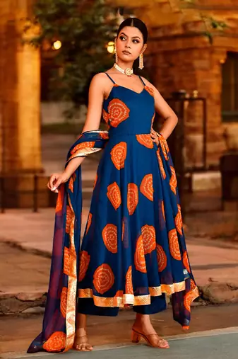 Shriji  chiffon suit set