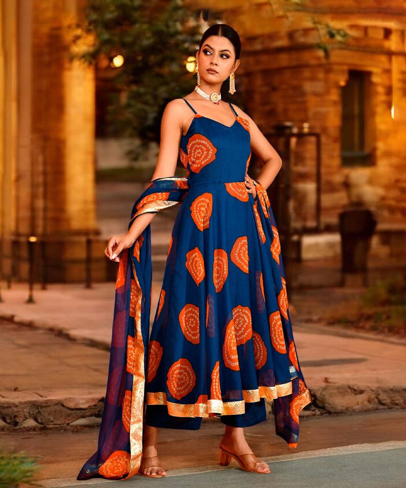 Shriji  chiffon suit set