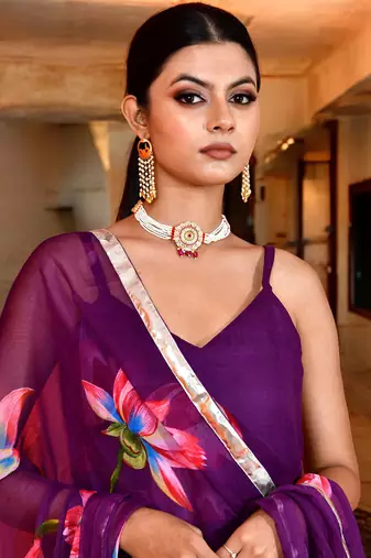 Keshavi chiffon suit set