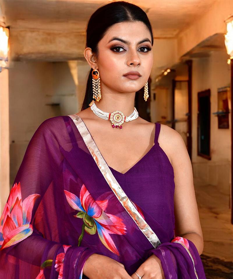 Keshavi chiffon suit set