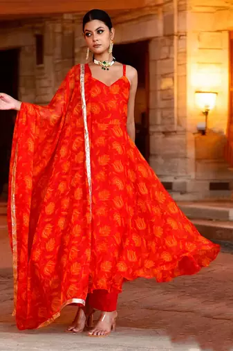 Rohini chiffon suit set