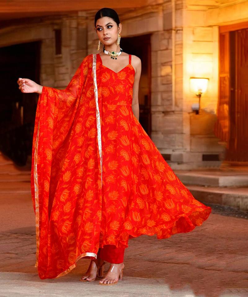 Rohini chiffon suit set