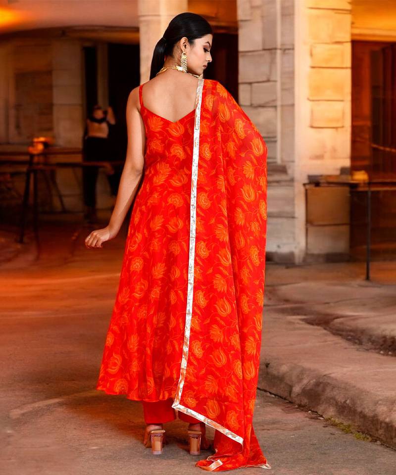 Rohini chiffon suit set