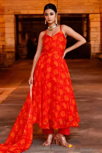 Rohini chiffon suit set