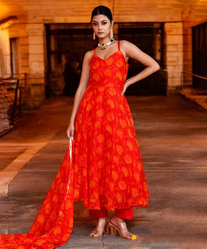 Rohini chiffon suit set