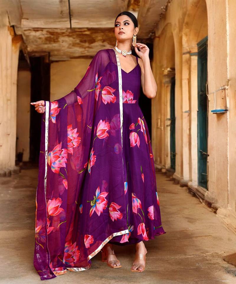 Keshavi chiffon suit set