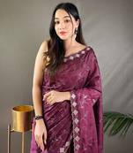 Ruhi Silk Saree Water Sequence & Embroidery Saree