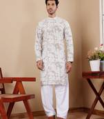 Light green tie dye beautiful designer embroidery work wedding ceremonial wear kurta payjama