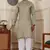 Pista viscosee fabric partywear wevon jacquard work graceful kurta payjama for men