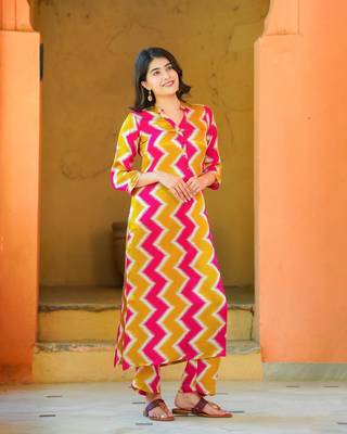Beautiful multy muslin readymade top bottom set 4