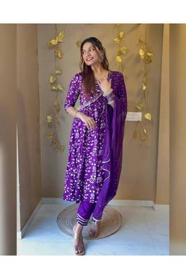 Printed designer ethnic kurti set 1