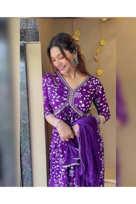 Printed designer ethnic kurti set 2