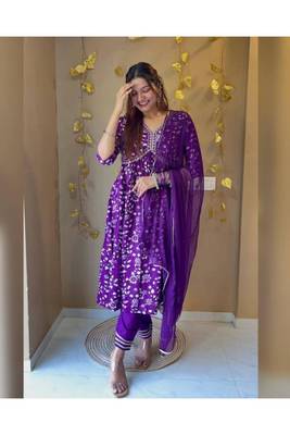 Printed designer ethnic kurti set 3