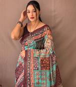 Soft Cotton Kalamkari Prints Saree