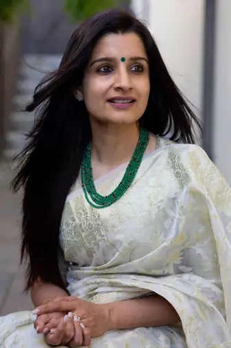 Off-White Banarasi Silk Woven Traditional Saree