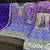 Light purple & blue green bandhani embroidered suits free size - upto 42