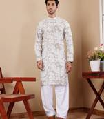 Paste green tie dye viscose mirror work kurta