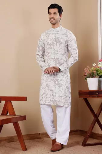 Paste green tie dye viscose mirror work kurta