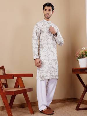 Paste green tie dye viscose mirror work kurta 4