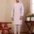 Light pink silk embroidered kurta set
