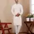 Off white silk embroidered kurta set