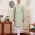 Green viscose jacquard kurta
