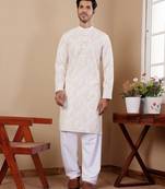 Yellow tie dye viscose chikankari work kurta