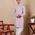 Lavender viscose chikankari work kurta