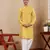 Yellow viscose chikankari work kurta
