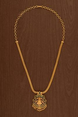 Laxmi pendant necklace one gram gold 3