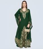 GREEN KAFTAN  NEW ABAYA DRESS FOR WEDDING