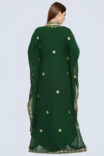 GREEN KAFTAN  NEW ABAYA DRESS FOR WEDDING