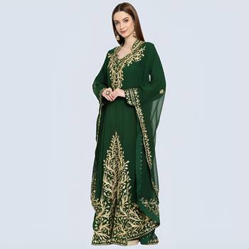 GREEN KAFTAN  NEW ABAYA DRESS FOR WEDDING 4