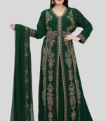 GREEN KAFTAN  NEW ABAYA DRESS FOR WEDDING