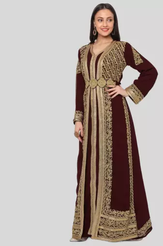 BROWN KAFTAN  NEW ABAYA DRESS FOR WEDDING