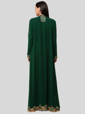 GREEN KAFTAN  NEW ABAYA DRESS FOR WEDDING 3