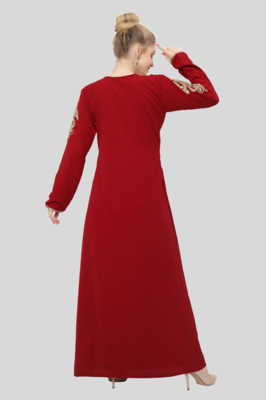 RED KAFTAN  NEW ABAYA DRESS FOR WEDDING 3