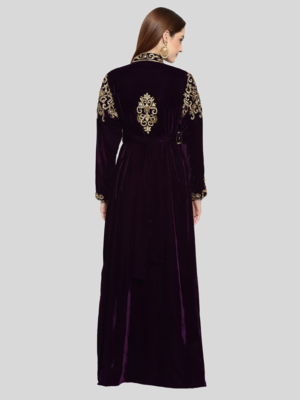 PURPLE KAFTAN  NEW ABAYA DRESS FOR WEDDING 3