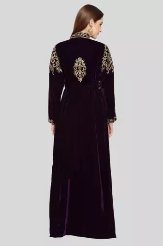 PURPLE KAFTAN  NEW ABAYA DRESS FOR WEDDING
