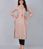 Fashion petals stand coller kurta with mirror work