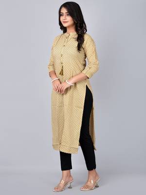  satnd coller kurta with mirror work 2