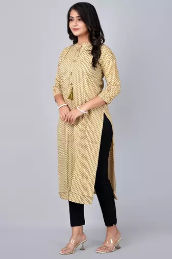  satnd coller kurta with mirror work
