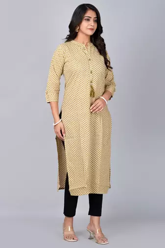  satnd coller kurta with mirror work