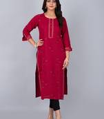 Fashion petals block print with straight kurta