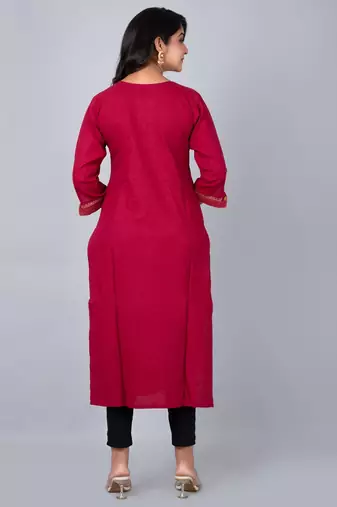  block print with straight kurta
