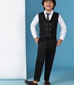 Black 3 piece suit set for boys // western wear